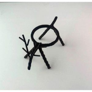 Votive Candle Holder Deer Rustic Twisted Iron